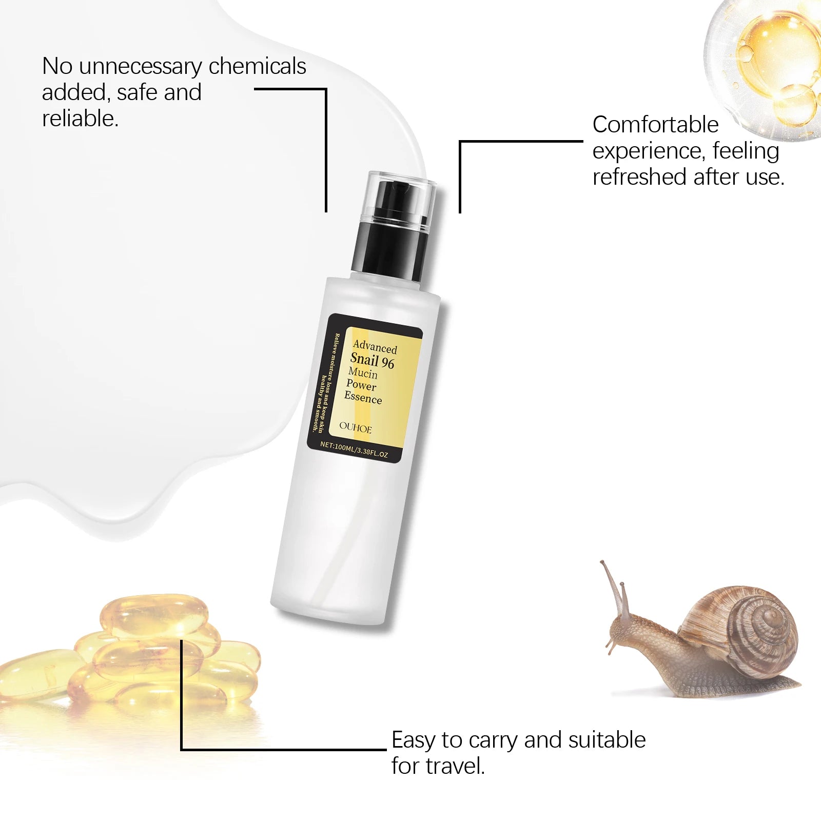 Snail Mucin Essence 100ml - Hydrating Glow Booster